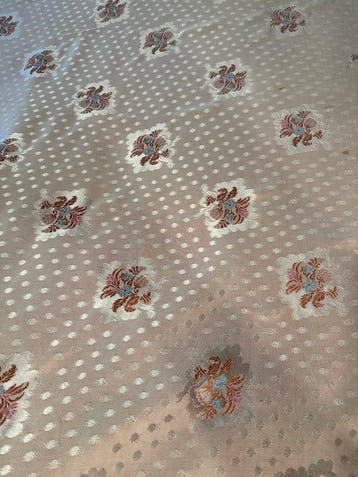 San Leucio - Top quality - Antiek damast van zijde, roze,