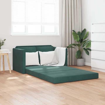 vidaXL Slaapbank vloermodel 2-in-1 122x204x55 cm fluweel, Verzenden