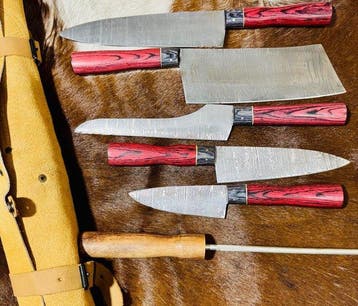 Keukenmes - Kitchen knife set - Keuken- en BBQ-set (0207) -