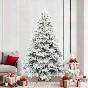 vidaXL Kunstkerstboom met 300 LED met standaard Wit 240 cm, Verzenden