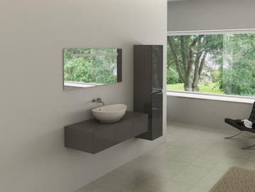 Veiling - badkamermeubel incl. spiegel/kraan 120x47cm