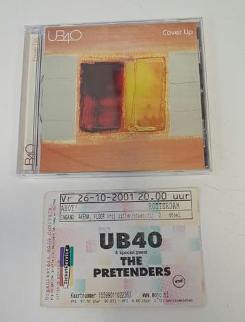 UB40 – Cover Up CD (Inclusief Concertkaartje uit 2001), Verzenden