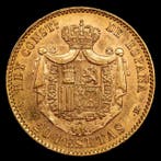 Espagne. Alphonse XIII. 20 Pesetas 1880 *18-90 / Madrid MPM