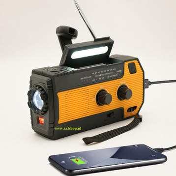 Noodradio nood pakket radio accu powerbank solar 4000mah *OR, Verzenden, Nieuw