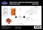 One-Pack inbouw-regendoucheset Muuruitloop 300mm Rond, Ophalen of Verzenden, Nieuw