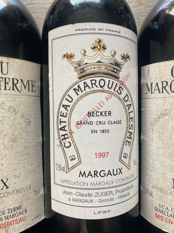 1997 Château Marquis dAlesme Becker & 1994 Château Marquis, Collections