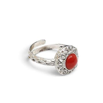 Koraal - Argento 925 - Ring - Italiaans vakmanschap