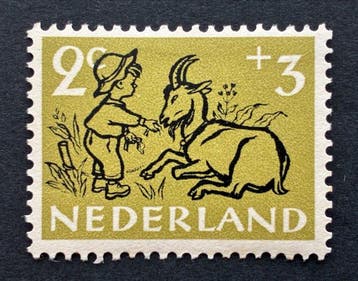 Nederland 1952 - Kinderzegel met variëteit - sterk, Timbres & Monnaies, Timbres | Pays-Bas