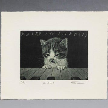 piano Lithograph - Limited Edition 2/50 - Emi Sat /
