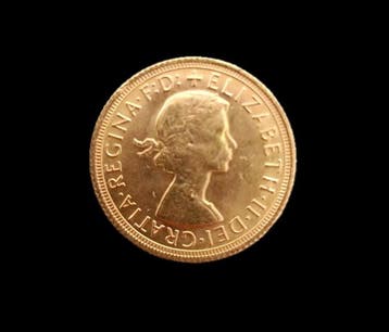 Royaume-Uni. Elisabetta II. Sovereign 1968, Timbres & Monnaies
