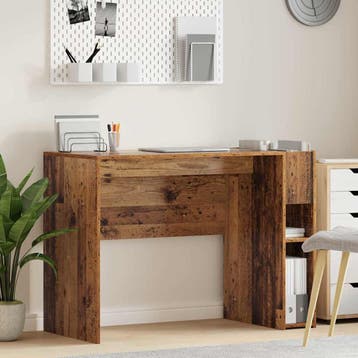 vidaXL Bureau Oudhout Bewerkt hout 109 x 50 x 78 cm, Verzenden