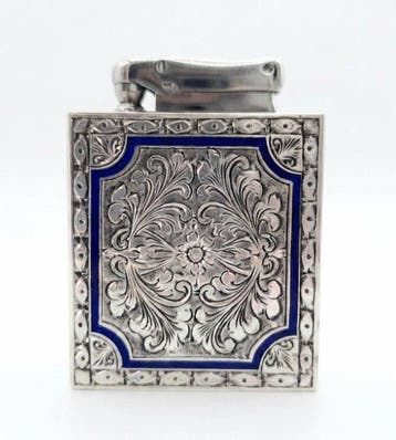 Tafelaansteker - Emaille, .800 zilver