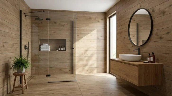 Vloertegel/Wandtegel Coem Houtlook Donker Eiken 30x120, Doe-het-zelf en Bouw, Tegels, 20 tot 40 cm, 60 cm of meer, 10 m² of meer