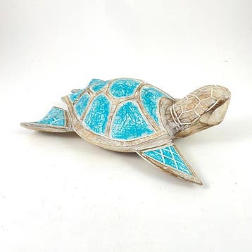 Decoratief ornament - Turquoise Tropical Sea Turtle -