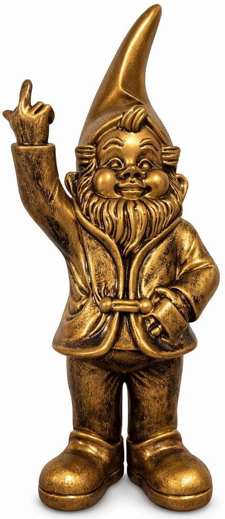 Brutale Middelvinger Kabouter – 33 cm, Collections, Statues & Figurines, Envoi