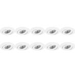 Pragmi Uranio Pro 10 Pack Spot Armatuur - GU10 Fitting - Kan, Verzenden, Nieuw