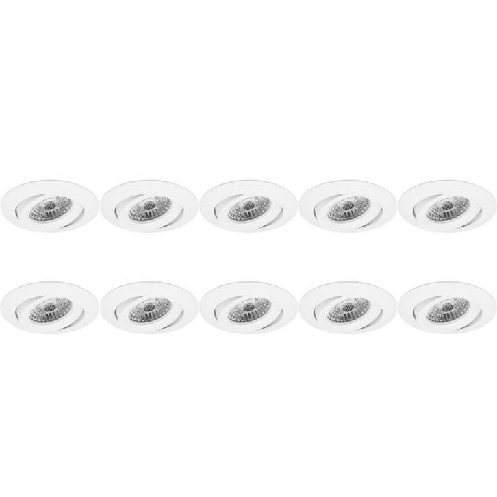 Pragmi Uranio Pro 10 Pack Spot Armatuur - GU10 Fitting - Kan, Maison & Meubles, Lampes | Autre, Envoi