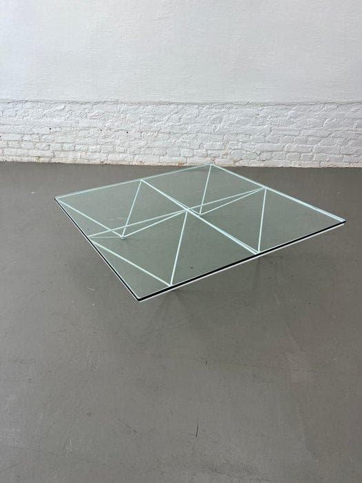B&B Italia - Paolo Piva - Alanda - Salontafel - Glas, Metaal, Antiquités & Art, Art | Objets design