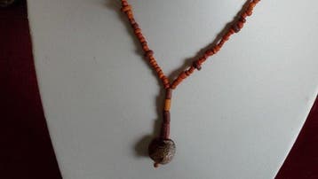 Égypte ancienne Faience Beads (Sans prix de réserve)