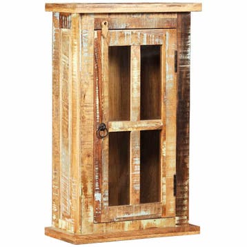 vidaXL Wandkast 44x21x72 cm massief gerecycled hout, Verzenden