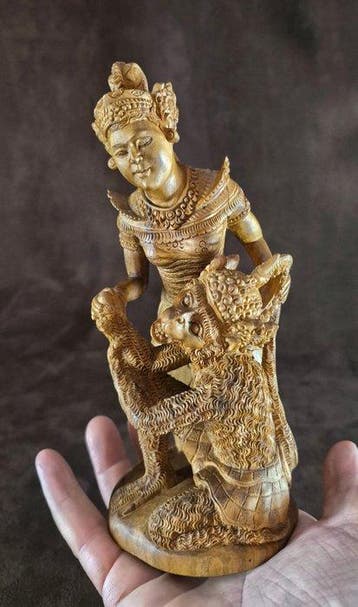 Sandelhout Hanuman & Sita - Rama & Sita - Indonesië (Zonder
