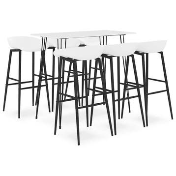 vidaXL 7-delige Barset wit, Huis en Inrichting, Complete eetkamers, Verzenden, Nieuw