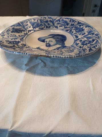 Plat - Céramique - Assiette ancienne - 48 cm
