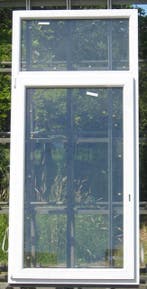 pvc raam , chassis , venster , kozijn 100  x 217 wit, Ophalen of Verzenden, Raamkozijn