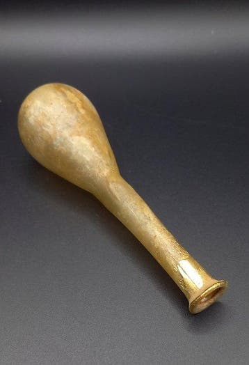 Romain antique, Empire Bouteille en verre avec une, Antiek en Kunst