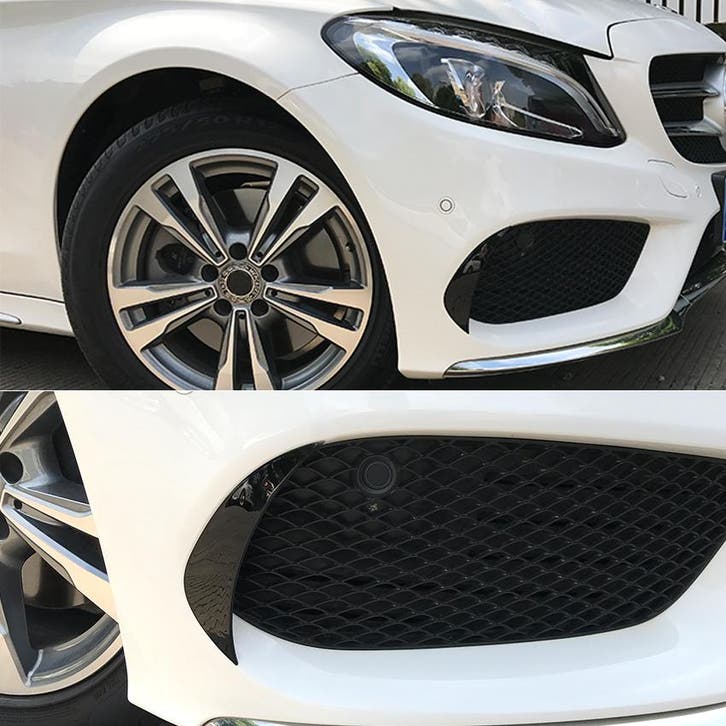FRONT SPOILER FLAPS GESCHIKT VOOR MERCEDES W205 C-KLASSE PRE, Auto diversen, Auto-accessoires, Verzenden