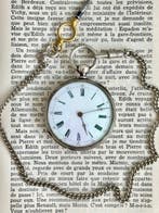 Rare Montre de Poche à Clé en Argent – Fin XIXe (circa 1890)