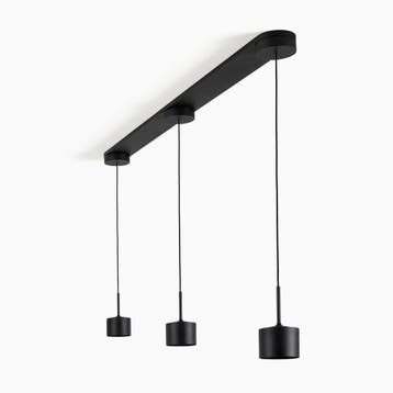 hanglampen June 3-lichts Hanglamp Zwart, Verzenden, Nieuw