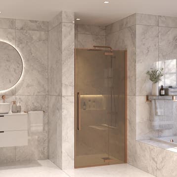 Nisdeur Set Sanivo Vigo Champagne Glas 80x200 Geborsteld, Doe-het-zelf en Bouw, Ophalen of Verzenden, Nieuw, Chroom, Overige typen