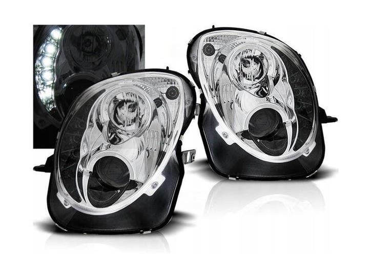 LED DRL koplamp units Chrome geschikt voor Alfa Romeo MiTo, Auto-onderdelen, Verlichting, Nieuw, Alfa Romeo, Verzenden
