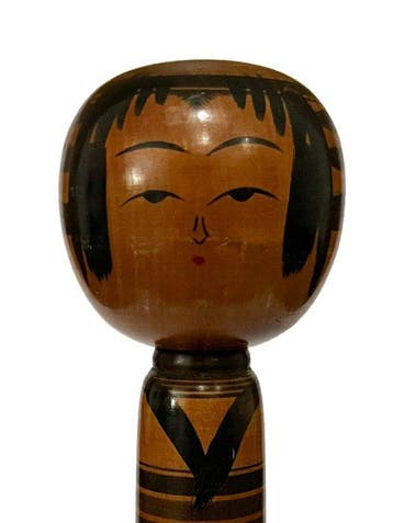 Beeldje - Traditional Japanese Kokeshi Doll (30 cm) signed