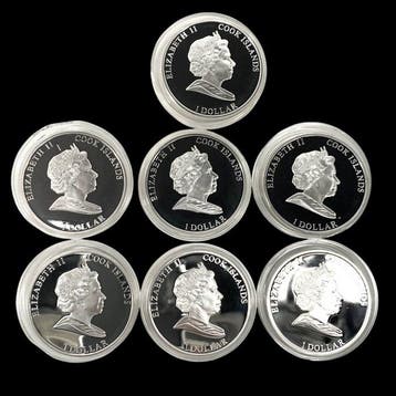 Cookeilanden. 1 Dollar 2009, 7 Wonders of Portugal (Zonder