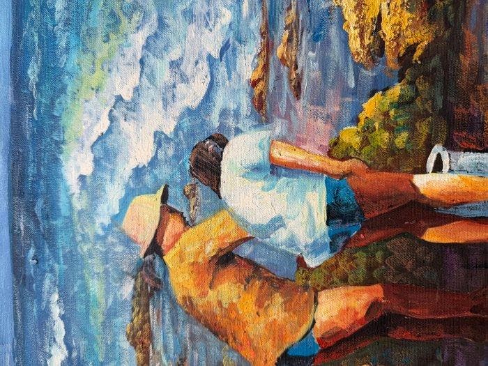 William James (1972-) - Reflets d’été, Antiek en Kunst, Kunst | Schilderijen | Klassiek