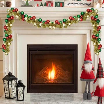 vidaXL Kerstbal Guirlande LEDs Multikleur 186 cm, Verzenden, Nieuw