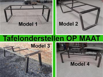 Uw tafelonderstel OP MAAT  - tuintafel - eettafel - bartafel, Tuin en Terras, Ophalen, Nieuw