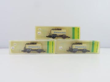 Minitrix N - 13599 - Modeltrein goederenwagon (3) - 3x