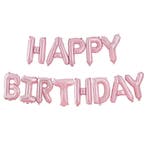 Roze Happy Birthday Ballonnen Set 35cm, Verzenden, Nieuw