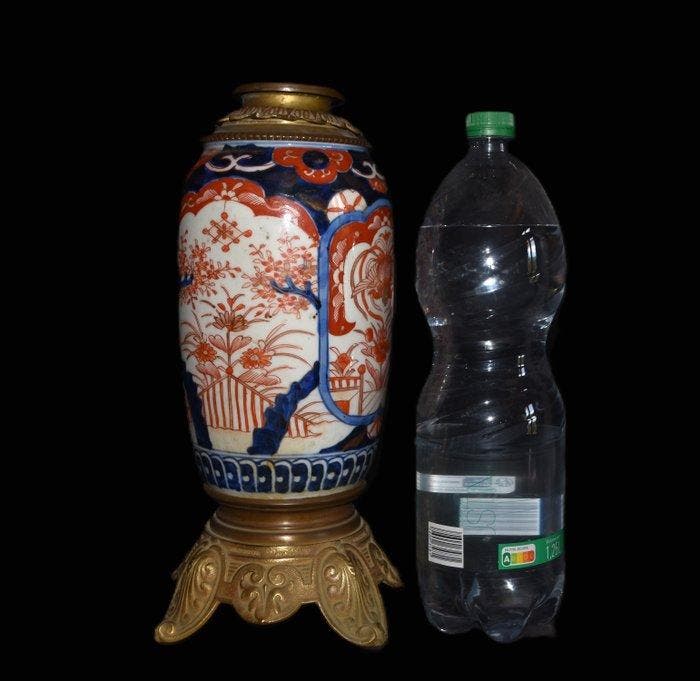 IMARI - Bureaulamp - Verguld brons, Antiek en Kunst, Kunst | Designobjecten