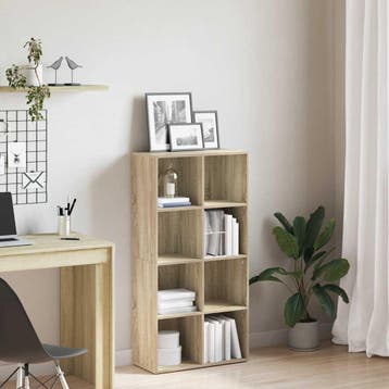 vidaXL Boekenkast/dressoir 66x30x130 cm bewerkt hout sonoma, Verzenden, Nieuw