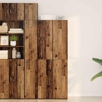 vidaXL Highboard Oudhout 70 x 42,5 x 185 cm, Verzenden, Nieuw