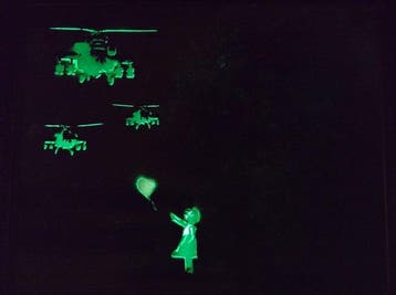 Fictional World (1980) - Banksy´s Helicopter helps Glowing
