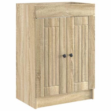 vidaXL Badkamer onder Wastafel Kast Sonoma Eiken 56 x 37,5 x, Verzenden