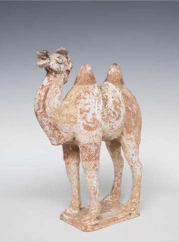 Oud Chinees, Tang-dynastie Terracotta Camel Met Spaanse