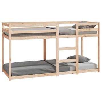 Stapelbed massief hout | Tweede kansje | OP = OP, Verzenden, Tweepersoons, Minder dan 160 cm, Zo goed als nieuw