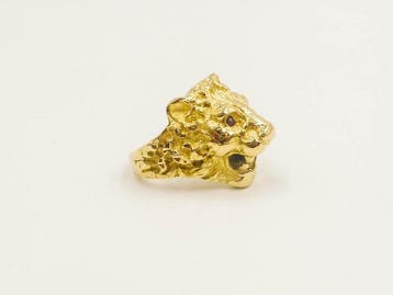 Bague - 18 carats Or jaune - Rubis, Handtassen en Accessoires, Ringen, Nieuw