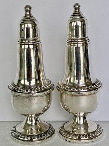 Empire - Zout- en pepervaatjes (2) - .925 zilver - Sterling